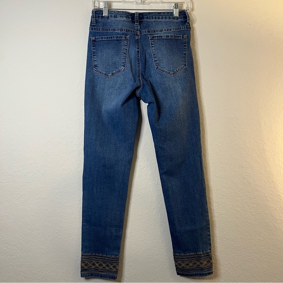 PAC SUN HighRise Distressed light wash Ankle Jegging Jeans Pants Size 28 - Picture 8 of 9